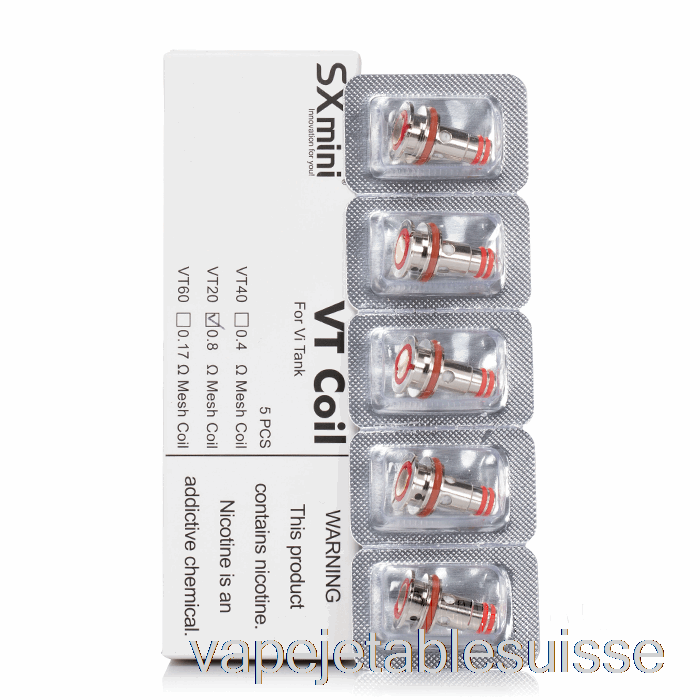 Vape Suisse Yihi Sxmini Vt Bobines De Remplacement Bobines 0.4ohm Vt